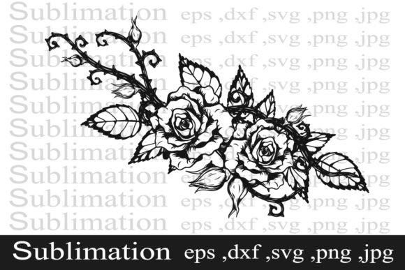 Download Rose Ornament Tattoo by Hand Drawing - Premium Resources