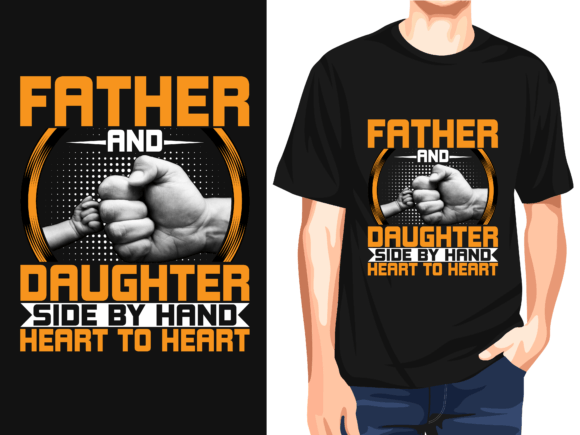 Download Father and Daughter Side by Hand Heart. - Premium Resources